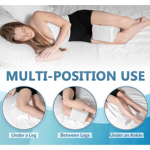 ComfiLife Orthopedic Knee and Leg Pillow for Side Sleepers Sleeping - 100% Polyurethane Foam for Back Pain, Hip Pain Relief