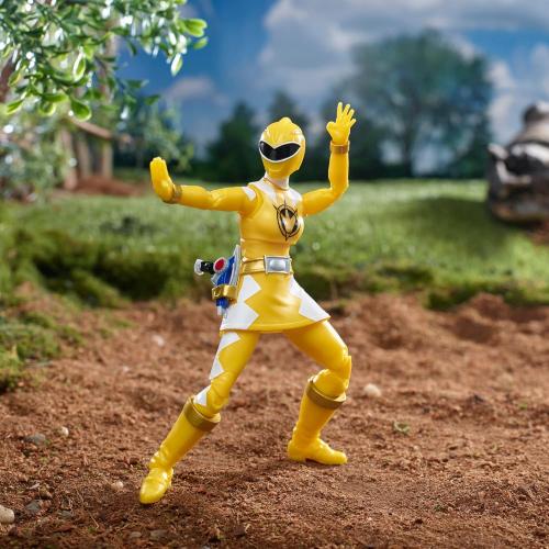 Power Rangers Lightning Collection Dino Thunder Yellow Ranger 6-Inch Premium Collectible Action Figure Toy with Accessories, Ages 4 and Up