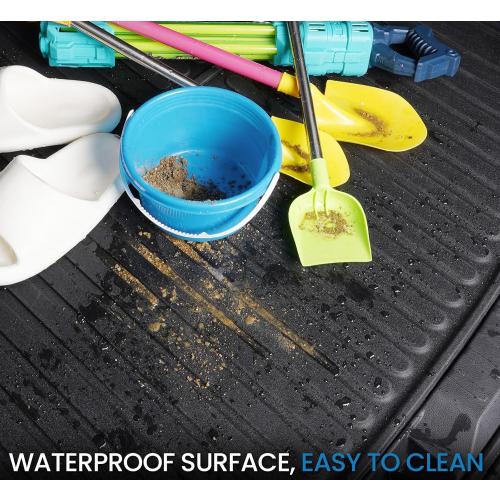 JOULARISE Cargo Mat with Backrest Mat for Toyota RAV4 2019-2024 2025 (Include Hybrid) Car Mat Accessories, All Weather TPE Trunk Cargo Liner Trunk Mat with Seat Back Mat (Trunk Mat with Backrest Mat)