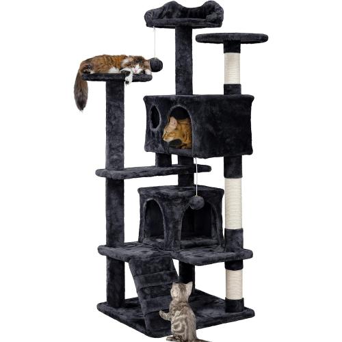 Yaheetech Cat Tree Tower Condo, Cat Tree for Indoor Cats w/Scratching Post for Kittens Pet House Play
