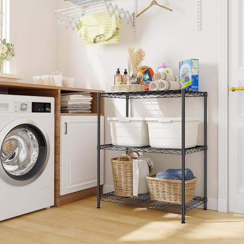 Storage Shelves Adjustable Wire Shelving Metal Wire Rack Shelving Unit Storage Shelf for Kitchen Laundry Room Pantry Closet Bathroom 23x30x13
