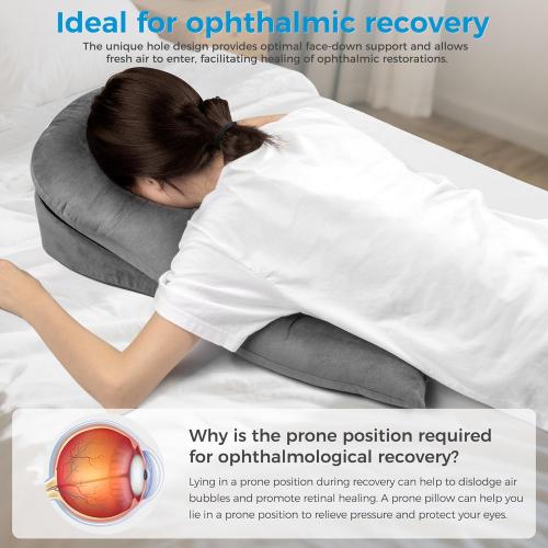Face Down Pillow After Eye Recovery, Massage Pillow Face Down, Suitable for Naps and Spinal Massage, Ffits The Body Curves Relieves The Discomfort of Prone Sleeping