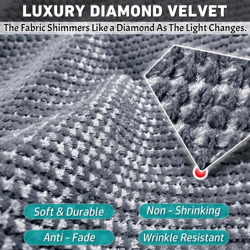 Size 24×20 Color Grey Couch Arm Covers, 2pcs Velvet Sofa Arm Covers, Couch Covers, Non-Slip Lace Armrest Covers, Headrest/Backrest Cover, Seat Covers, Slipcover for Pet Armchair Loveseat Recliner Furniture(24×20, Grey)