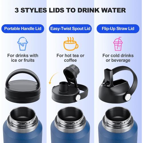 32 oz Car Insulated Bottle   32 oz Octagonal Non-Slip Car Insulated Bottle