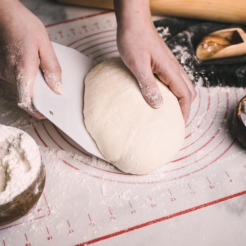 French Bread Kit - Baguette Pan for Baking, Silicone Baking Mat, Dough Cutter and Scraper, Bread Lame Cutter, & Bakers Couche Proofing Cloth - Nonstick Bread Pans for Homemade Bread Gift Set
