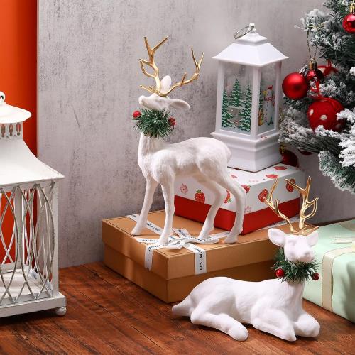 Wesiti 4 Pcs Christmas Reindeer Decoration