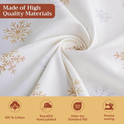Maison d' Hermine Table Cloth Round Table 100% Cotton 69 Inches Fall Tablecloth Reusable Everyday Use for Thanksgiving Christmas Decorations Dining Farmhouse Party (Deer in The Woods)