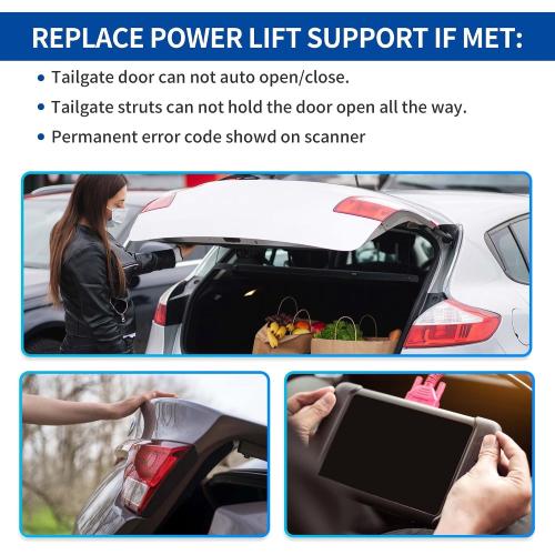 X AUTOHAUX Rear Left Right Tailgate Power Lift Support for BMW X5 E70 E70LCI 2007-2013 Liftgate Power Hatch Shock Strut No.51247332695 Electric Trunk Power Liftgate 1 Pair