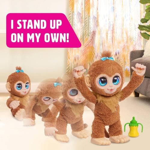 FurReal Peanut The Playful Monkey Interactive Toy, 15-inch Realistic Plush, Kids Toys for Ages 4 Up by Just Play