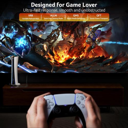 Acer 8K HDMI 2.1 Cable 6.6FT, 48Gbps Ultra High-Speed Braided Cord Supports 8K@60Hz, 4K@120Hz, HDR10 /HDCP 2.2 & ARC/eARC, Certified HDMI Cable Compatible with PS5, PS4, Xbox, Monitors, Laptops, HDTV