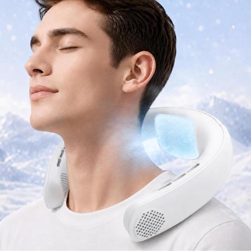 Neck Air Conditioner with Cooling Plate, 7000mAh Rechargeable Fan