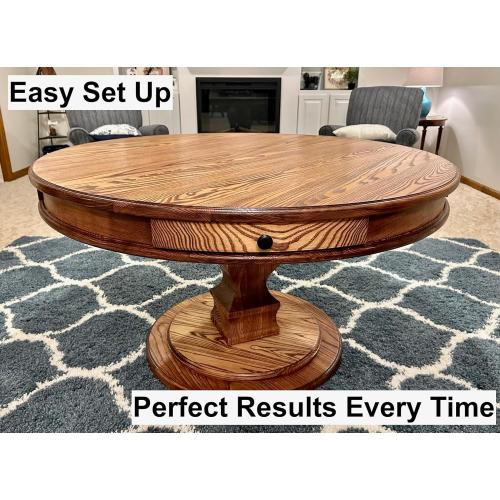 Yellow Jasper 390 XLC Router Circle Cutter Jig – Cut 184 Perfect Circles from 7 to 52¾ – Built for Compact, Trim & Cordless Routers – Empower Your Craft with Pro-Grade Precision