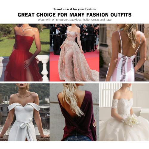 Size S Backless Strapless Push Up Bra for Women Thick Padded Sticky Underwired Bras Self Adhesive