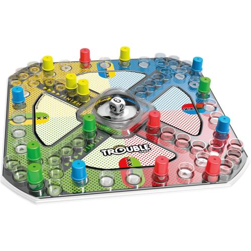Hasbro Gaming Trouble Kids Board Game, Pop-o-Matic Trouble Game, Kids Games for 2-4 Players, Family Board Games for Kids, Kids Gifts, Ages 5 and Up, Packaging May Vary