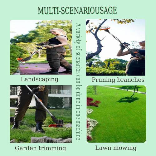 Cordless Weed Eater,Weed Wacker,21V 2Ah Battery Powered Weed EaterString Trimmer with 2 Batteries and weaterLightweight and Powerful Weed Eater Battery poweredfor Yard and Garden