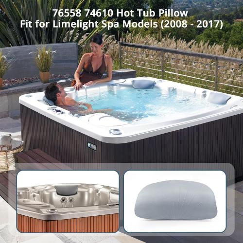 76558 74610 Hot Tub Spa Pillow Headrest Fit for Hot Spring Pillows Replacement for Limelight Spas up to 2017, Pulse/Pulse DL/Bolt (2012-2017), Glow/Flair (2008-2017), Gleam (2013-2017) (3 Pack)
