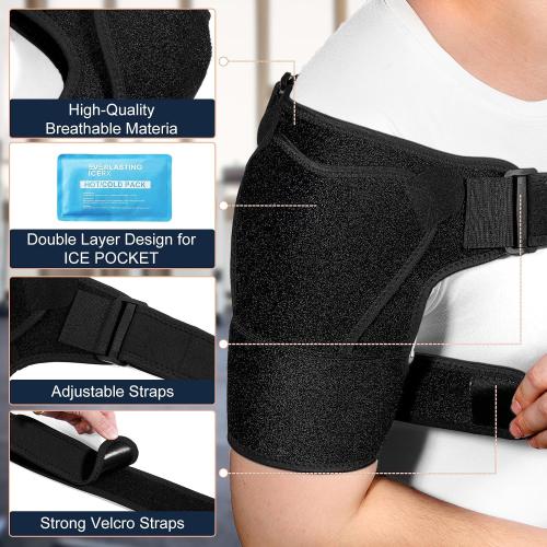 1PCS Shoulder Brace for Men and Women for Torn Rotator Cuff,Arm Sling Shoulder Immobilizer,Shoulders Compression Sleeve and Support For Pain Relief,Adjustable,Suitable for Both Left and Right Arms