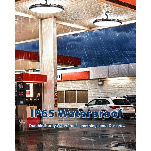 150W UFO LED High Bay Light - UL Listed, 5000K Daylight, 16,500LM, IP65 Waterproof for Warehouse/Factory/Workshop - High Bay LED Shop Lights Plug-and-Play with 7-Year Warranty (10-Pack 120V)