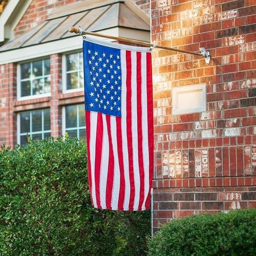 American Flag  for Outside, Heavy Duty US Flag for High Wind Outdoor | Heavy Duty Nylon, Fade Resistant and Waterproof USA Flag with Embroidered Stars, Sewn Stripes, Brass Grommets