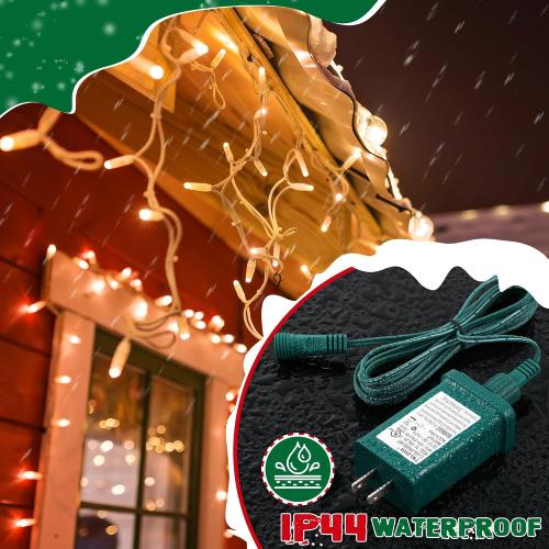 Meonum LED Power Supply, UL Certification Transformer Replacement Class 2 Power Supply with 3 Meter 2 Pin Extension Cable, Low Voltage Transformer US Plug Adapter for Christmas Tree Light(TS-18WL29V)