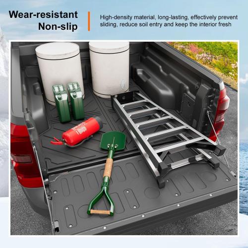 powoq Truck Bed Mat Compatible with 2022-2026 Ford Maverick Tailgate Mat Truck Bed Liner Tailgate Protector All Weather Replacement for 2022-2024 2025 2026 Ford Maverick Accessories