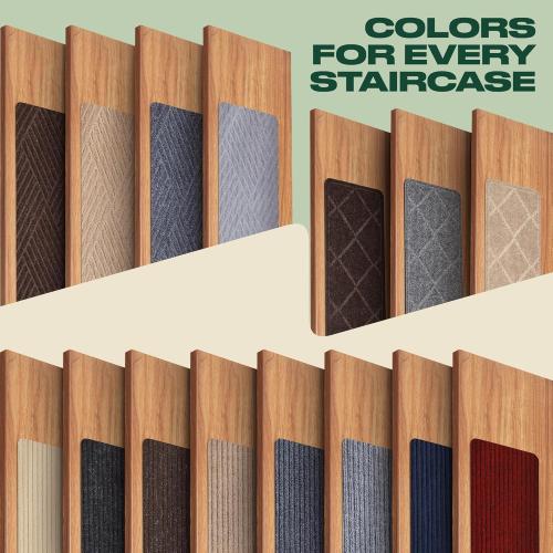 MBIGM 8 X 30 (15 in Pack) Non-Slip Carpet Stair Treads Non-Skid Safety Rug Slip Resistant Indoor Runner for Kids Elders & Pets with Reusable Adhesive - Cornstalk - Carpet Pads for Stairs