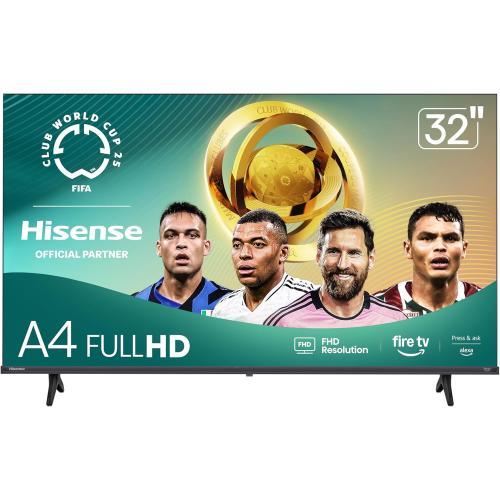 Hisense 32-Inch Class A4 Series FHD 1080p Smart Fire TV (32A4NF, 2025 Model) - DTS Virtual: X, Slim Bezel Design, Alexa Built in