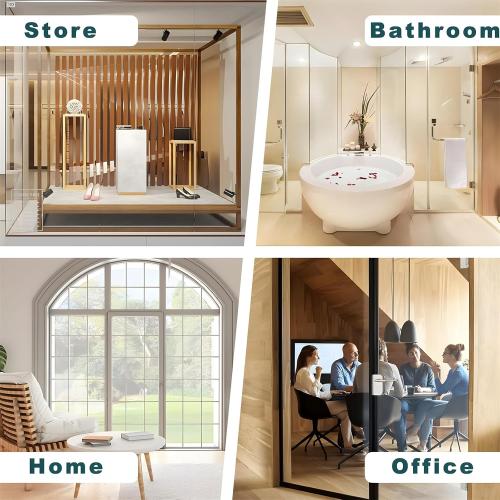 4 Mil Clear Security and Safety Window Film Shatterproof Film for Glass Windows Anti Shatter Tempered Glass Cover Clings Film for Home and Office