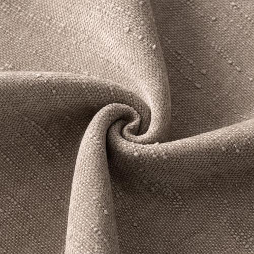 ANRODUO Pack of 2 Decorative Textured Throw Pillow Covers Soft Taupe Grey Euro Accent Solid Chenille Cushion Cover Cozy Farmhouse Pillow Case for Couch Sofa Bedroom Living Room Home Decor 24x24 Inch