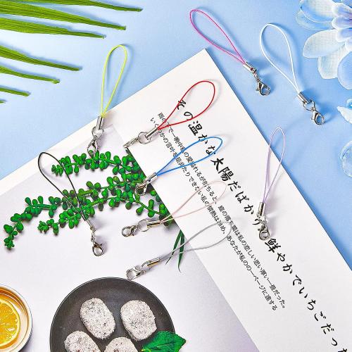 Flutesan 50 Pcs Lobster Clasp Cords Charm Straps Wrist Lanyards, 9 Colors