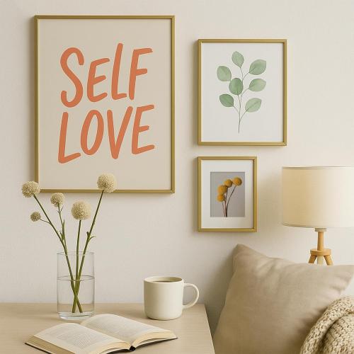 16x20 Frames Shiny Brushed Aluminum, 16 x 20 Picture Frame Gold Metal Photo Frame Mat to 11x14 Poster Frames for Art Gallery Wall Tabletop Decor