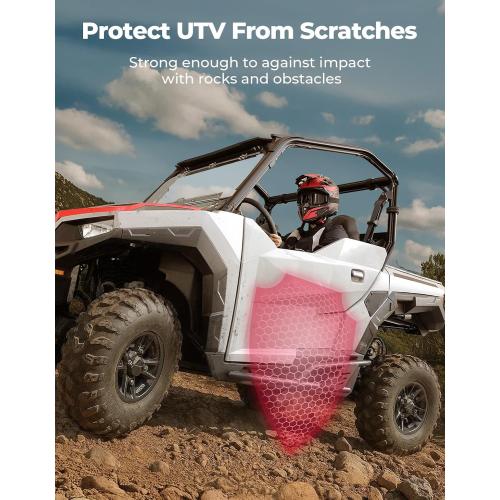 KEMIMOTO Rock Sliders Nerf Bar Compatible with Polaris General 1000 | XP 1000 2016-2026 2 Seat Side Step Bumper Protection Steel Frame UTV Accessories