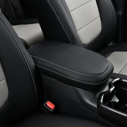 RAV4 Seat Covers, Custom Fit Toyota RAV4 2019 2020 2021 2022 2023 2024 2025, Full Covered Vehicle Accessories Fit for RAV 4 LE, XLE, XLE Premium, Limited - Black & Gray