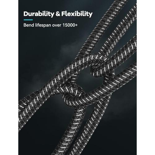 VIOY Aux Cable (20 ft), [Copper Shell, Hi-Fi Sound] 3.5 mm Male to Male Braided Auxiliary Cord Compatible with Headphone, Smartphone, Home/Car Stereo, Speaker, Echo & More