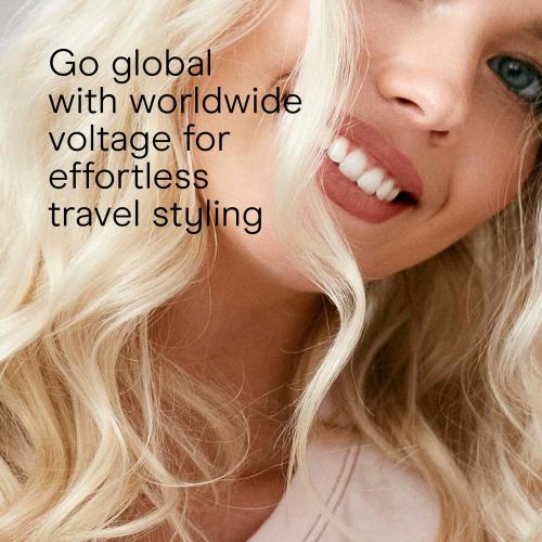 Conair Double Ceramic Curling Iron, 1 1/2 Extra-Long Barrel Hair Curling Iron, 30 Heat Settings, Turbo Heat, Auto Off, Cool Tip, Dual Voltage, Rose Gold