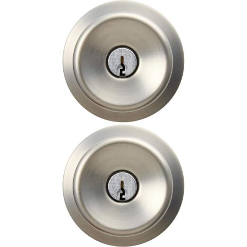 Hyper Tough Keyed Entry Tulip Style Doorknob, Stainless Steel(Ss) Finish, Twin Pack