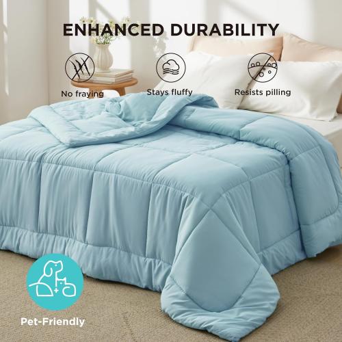 Color blue Sasttie 7piece Comforter Set