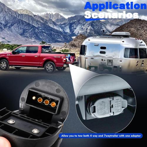 9L3Z-15A416-A Trailer Tow Hitch Wiring Connector Harness Kit Fit for Ford 2009-2014 F-150 FX2, FX4, King Ranch, Lariat, Limited, Platinum HD Edition, Replace 9L3Z15A416A