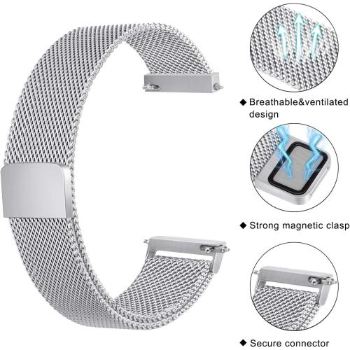 Watch Bands 20mm 22mm Quick Release Watch Strap, Stainless Steel Mesh Replacement Strap for Women Men