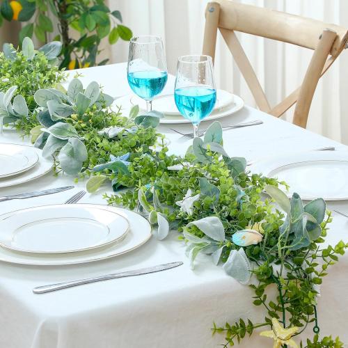 6 ft Coastal Decor Shell Garland Beach Mantel Swag Beach Decor Starfish Table Greenery Seashell Centerpiece Starfish Mantel Garland for Home Dining Bedroom Doorway