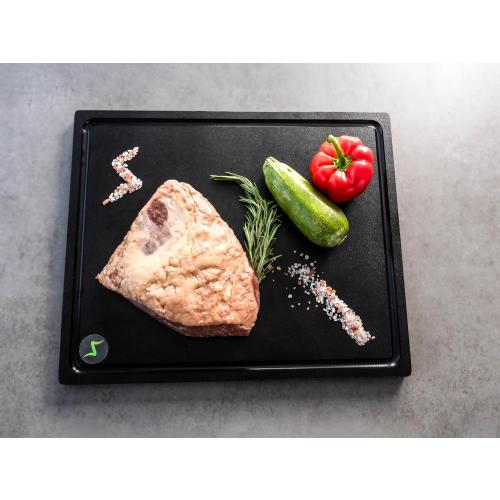 BBQ Cutting Board Premium HDPE High Density Polyethylene  Durable Modern Design, Deep Juice Groove, knife Friendly, Easy to Clean - Ideal for Outdoor Kitchen 2 pieces