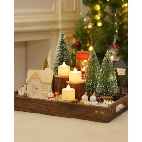 Amagic 12/24/50/100/150Pack LED Votive Candles Battery Operated, Warm White