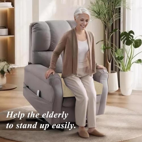 COLOR DARK BROWN Recliner Cushions for Elderly 20x20x5 Extra Large Seat Cushion for Couch Armchair Wicker Chairs Square Chair Cushions with Non-Slip Backing and Textured Washable Cover