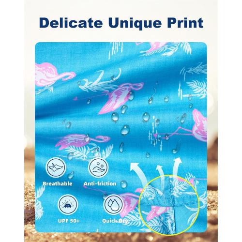 Size 12 SURF CUZ Kids Swim Trunks 5 Inch Swim Shorts Quick Dry Bathing Suits for Kids Beach Shorts Mesh Lining Swimming Trunks