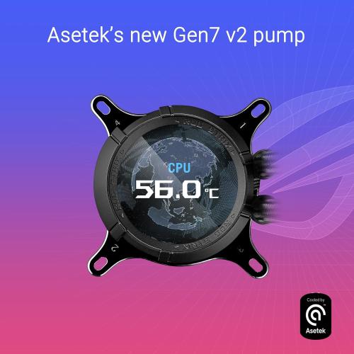 ASUS ROG Strix LC III 360 ARGB LCD All-in-one CPU Liquid Cooler - Intel® LGA 1700, 1200, 115X - AMD Socket AM4, AM5 – with 2.1 IPS LCD, Asetek’s New Gen7 v2 Pump, and Premium ROG ARGB Fans