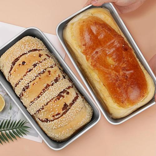 TeamFar Loaf Pans for Baking, 9 × 5 Inch Stainless Steel Loaf Bread Pans Tins for Homemade Bread/Brownies, Healthy & Sturdy, Oven & Dishwasher Safe - Set of 6