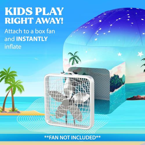 W&O Starlit Oasis with LED Lights & Sound – Glow-in-The-Dark Constellations for an Enchanting Stargazing Adventure – for Kids Ages 3-12 (Fan Not Included)