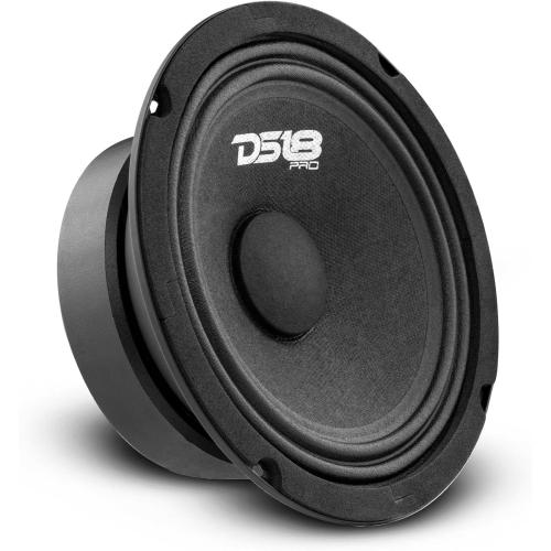 DS18 PRO-GM6SE Loudspeaker - 6.5, Midrange, Sealed Back, 480W Max, 140W RMS, 8 Ohms - Premium Quality Audio Door Speakers for Car or Truck Stereo Sound System (1 Speaker)