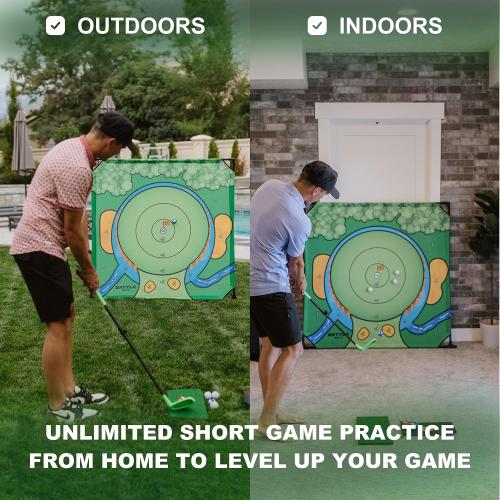 Battle Golf Chipping Game - The Original Portable Golf Game for Chipping Practice for Dads and Junior Golfers - Indoor and Outdoor