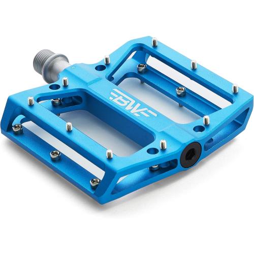 Berm Platform Bike Pedals - Lightweight Aluminum Flat Pedals for MTB and BMX